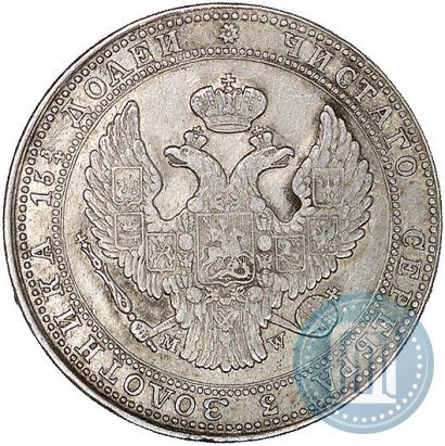 Picture 3/4 roubles - 5 złotych 1835 year MW 