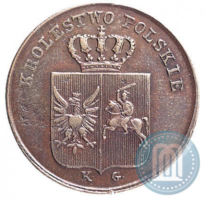 Фото 3 гроша 1831 года KG "Польское восстание"