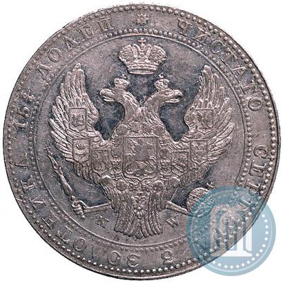 Picture 3/4 roubles - 5 złotych 1839 year MW 