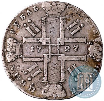 Фото 1 рубль 1727 года  "Петербургский тип"