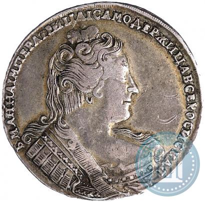 Фото 1 рубль 1733 года  