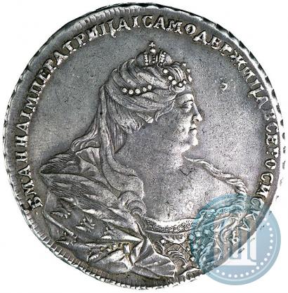 Picture 1 rouble 1737 year  "Moscow type"