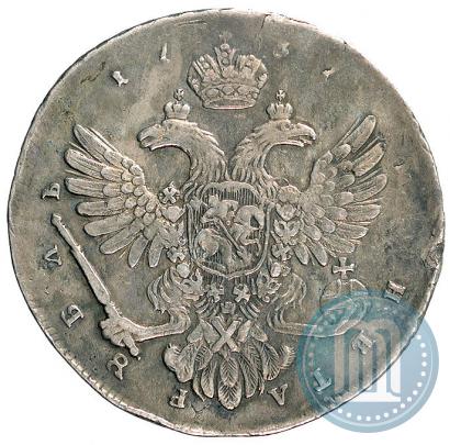 Picture 1 rouble 1737 year  "Moscow type"