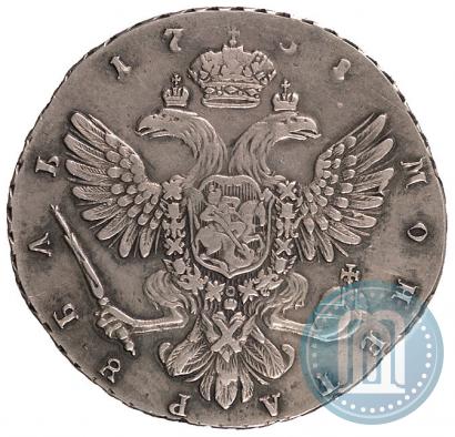 Фото 1 рубль 1738 года СПБ "Петербургский тип"
