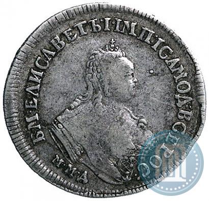 Фото Полуполтинник 1750 года ММД 
