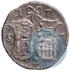 Picture 2 kopecks 1757 year  "For Livonia"