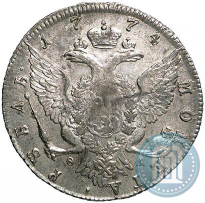 Фото 1 рубль 1774 года СПБ-ФЛ 
