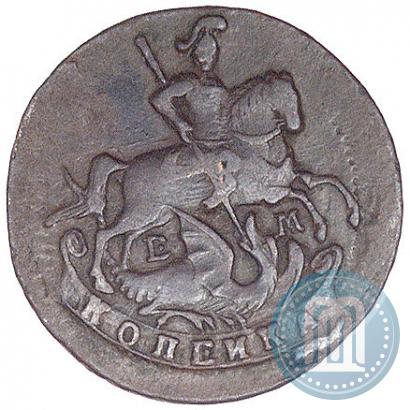 Picture 1 kopeck 1789 year ЕМ 
