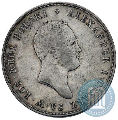 Фото 10 злотых 1820 года IB 
