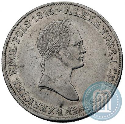 Фото 5 злотых 1831 года KG 