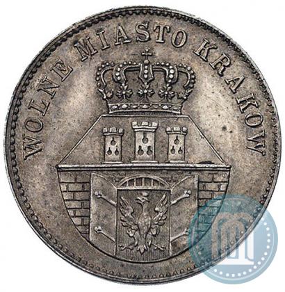 Picture 1 złoty 1835 year  "Free city of Kraków"