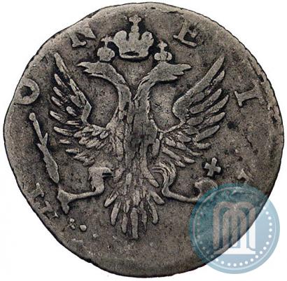 Picture 4 kopecks 1757 year  "For Livonia"