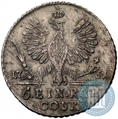 Picture 1/6 Thaler 1761 year  