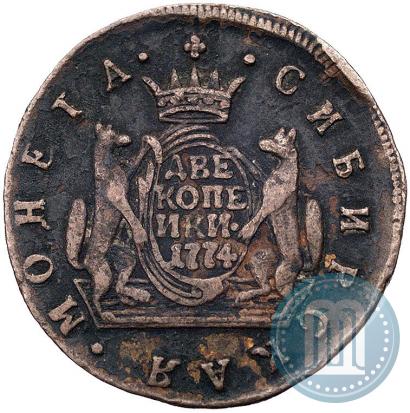 Picture 2 kopecks 1774 year КМ 