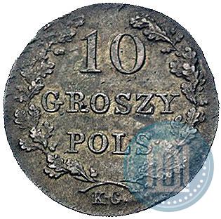 Picture 10 groszy 1831 year KG "Polish uprising"