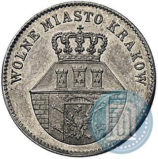 Picture 1 złoty 1835 year  "Free city of Kraków"