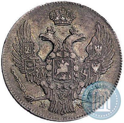 Фото 30 копеек - 2 злотых 1840 года MW 