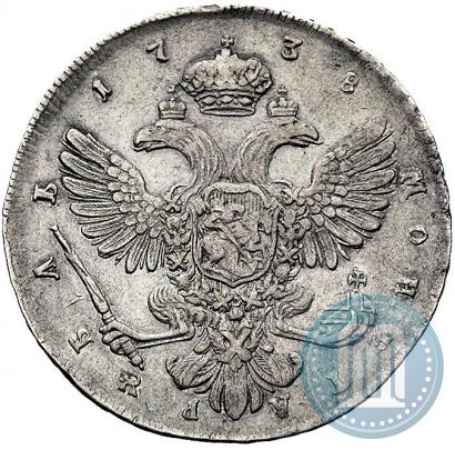 Picture 1 rouble 1738 year СПБ "Petersburg type"