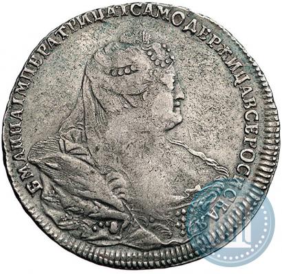 Фото 1 рубль 1740 года  "Московский тип"