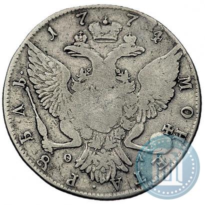 Picture 1 rouble 1774 year СПБ-ФЛ 