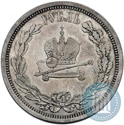 Picture 1 rouble 1883 year ЛШ "On the Coronation of Emperor Alexander III"