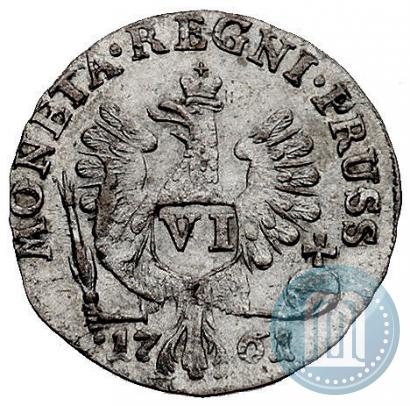 Picture 6 groszy 1761 year  