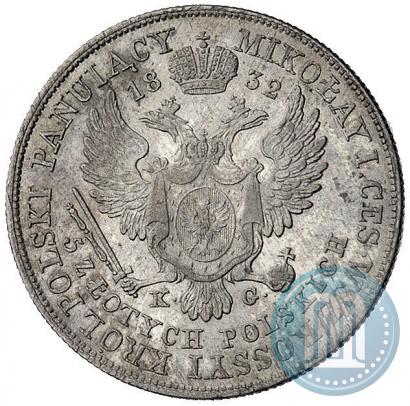 Picture 5 złotych 1832 year KG 
