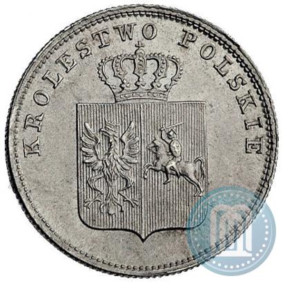 Picture 2 złote 1831 year KG "Polish uprising"