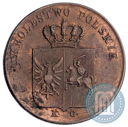 Фото 3 гроша 1831 года KG "Польское восстание"