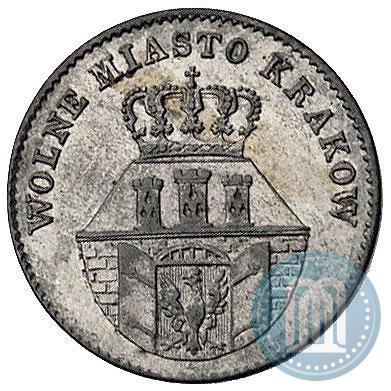 Фото 10 грошей 1835 года  "Свободный город Краков"