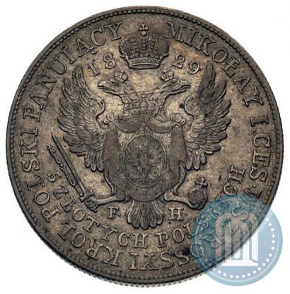Picture 5 złotych 1829 year FH 