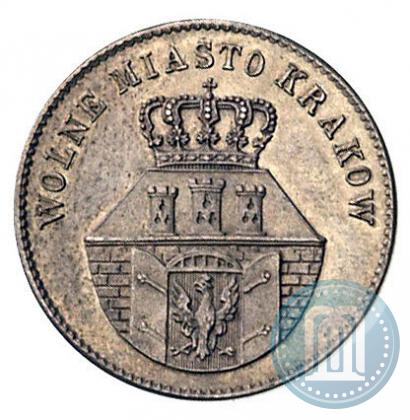 Picture 1 złoty 1835 year  "Free city of Kraków"