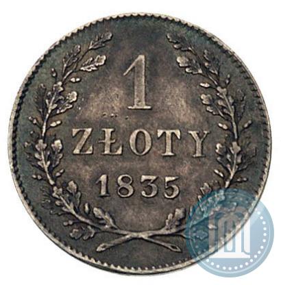 Picture 1 złoty 1835 year  "Free city of Kraków"