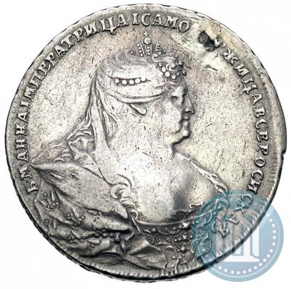 Фото 1 рубль 1737 года  "Московский тип"