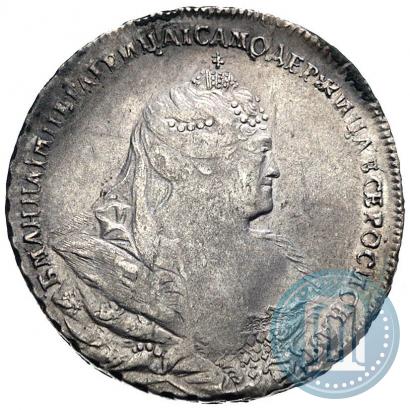 Picture 1 rouble 1739 year  "Moscow type"
