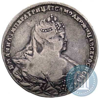 Picture 1 rouble 1739 year  "Moscow type"