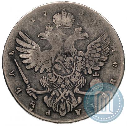 Picture 1 rouble 1739 year  "Moscow type"