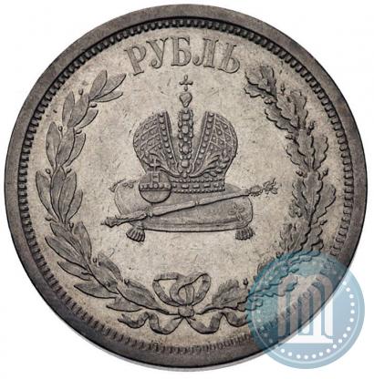Picture 1 rouble 1883 year ЛШ "On the Coronation of Emperor Alexander III"