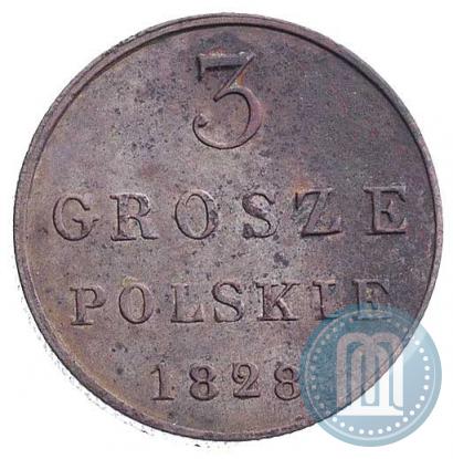 Picture 3 grosze 1828 year FH 