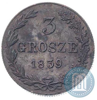 Picture 3 grosze 1839 year MW 