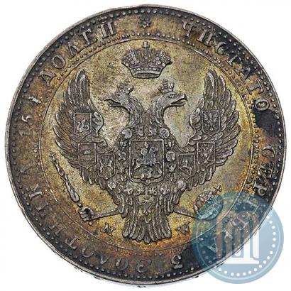 Picture 3/4 roubles - 5 złotych 1838 year MW 