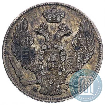 Фото 30 копеек - 2 злотых 1839 года MW 