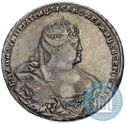 Picture 1 rouble 1738 year  "Moscow type"