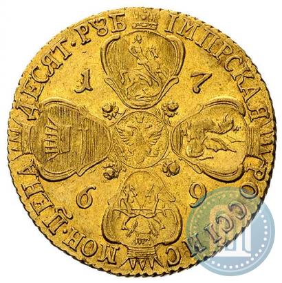 Picture 10 roubles 1769 year СПБ 
