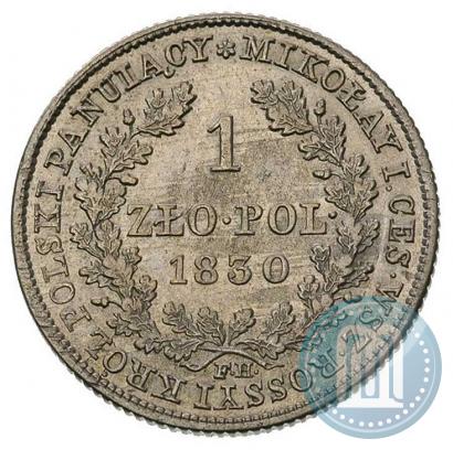 Picture 1 złoty 1830 year FH 