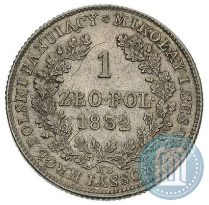 Picture 1 złoty 1832 year KG 