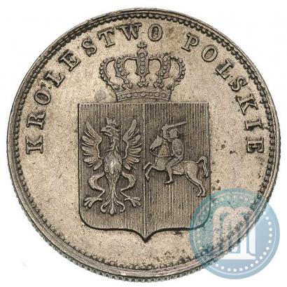 Фото 2 злотых 1831 года KG "Польское восстание"