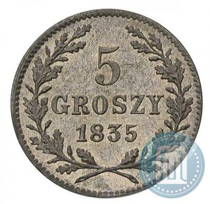 Picture 5 groszy 1835 year  "Free city of Kraków"