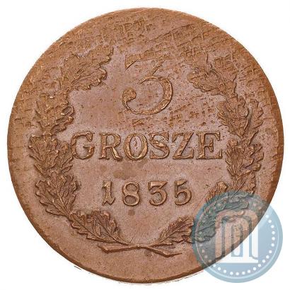 Picture 3 grosze 1835 year  "Pattern"