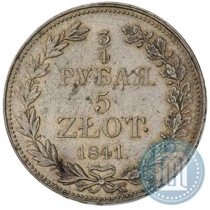 Picture 3/4 roubles - 5 złotych 1841 year MW 